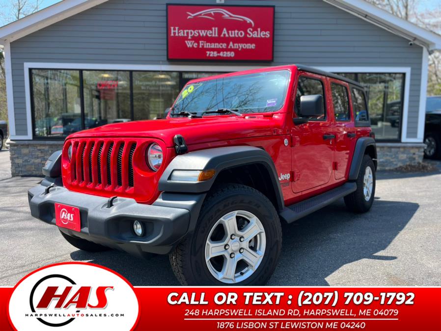 2020 Jeep Wrangler Unlimited Sport S 4x4, available for sale in Harpswell, Maine | Harpswell Auto Sales Inc. Harpswell, Maine