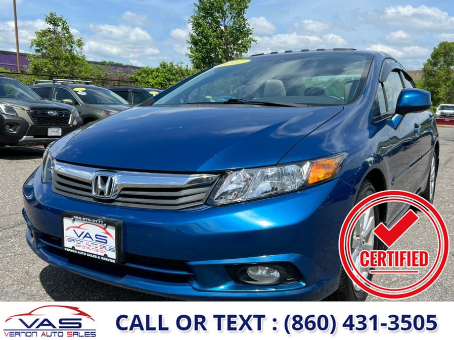 Used 2012 Honda Civic Sdn in Manchester, Connecticut | Vernon Auto Sale & Service. Manchester, Connecticut