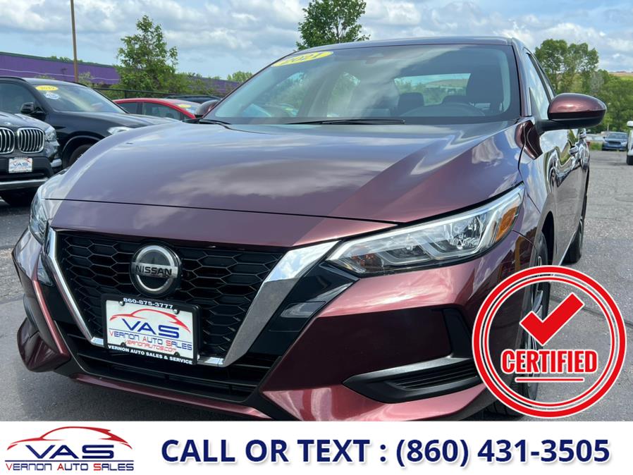 Used 2021 Nissan Sentra in Manchester, Connecticut | Vernon Auto Sale & Service. Manchester, Connecticut