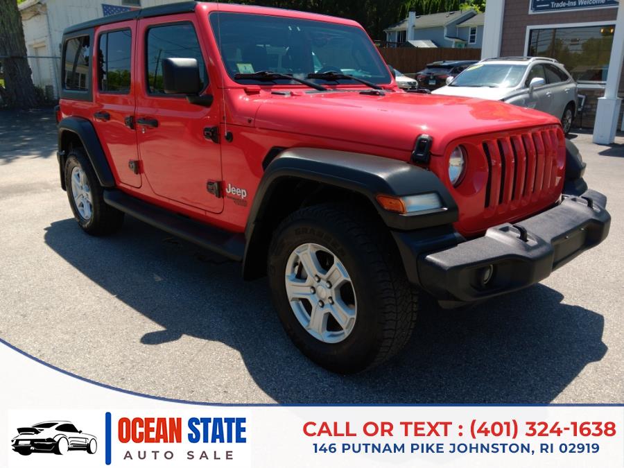 2018 Jeep Wrangler Unlimited Sport S 4x4, available for sale in Johnston, Rhode Island | Ocean State Auto Sales. Johnston, Rhode Island 2018 Jeep Wrangler Unlimited Sport S 4x4, available for sale in Johnston, Rhode Island | Ocean State Auto Sales. Johnston, Rhode Island
