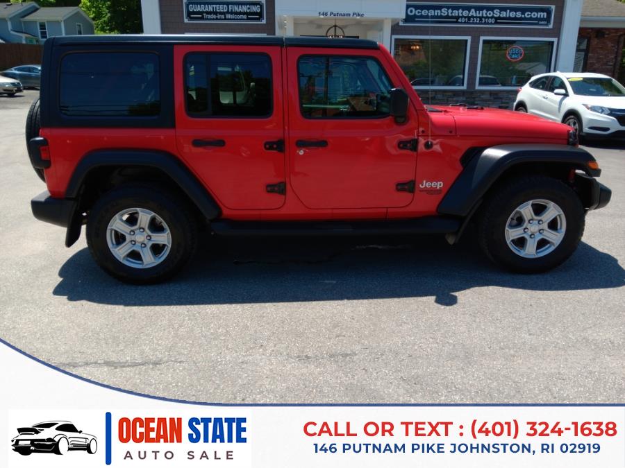 2018 Jeep Wrangler Unlimited Sport S 4x4, available for sale in Johnston, Rhode Island | Ocean State Auto Sales. Johnston, Rhode Island 2018 Jeep Wrangler Unlimited Sport S 4x4, available for sale in Johnston, Rhode Island | Ocean State Auto Sales. Johnston, Rhode Island