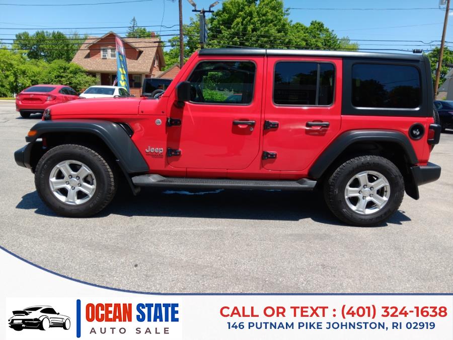 2018 Jeep Wrangler Unlimited Sport S 4x4, available for sale in Johnston, Rhode Island | Ocean State Auto Sales. Johnston, Rhode Island 2018 Jeep Wrangler Unlimited Sport S 4x4, available for sale in Johnston, Rhode Island | Ocean State Auto Sales. Johnston, Rhode Island