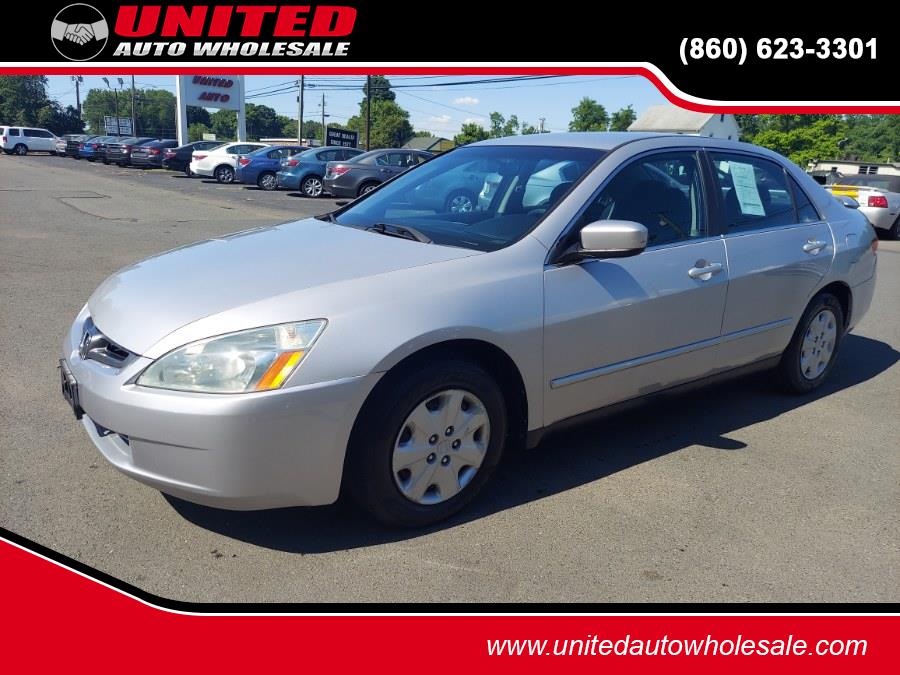 2003 Honda Accord Sdn LX Auto w/Side Airbags, available for sale in East Windsor, Connecticut | United Auto Sales of E Windsor, Inc. East Windsor, Connecticut