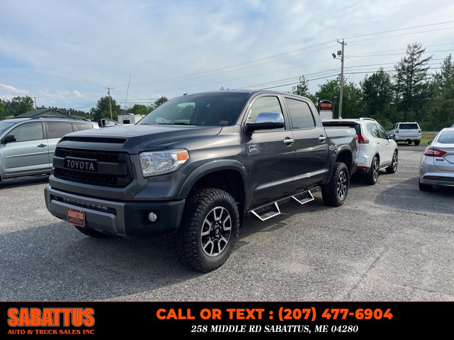 Used Toyota Tundra 4WD Truck CrewMax 5.7L V8 6-Spd AT 1794 (Natl) 2016 | Sabattus Auto and Truck Sales Inc. Sabattus, Maine