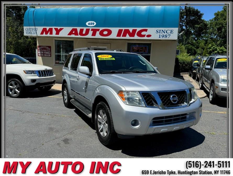 2011 Nissan Pathfinder 4WD 4dr V6 Silver, available for sale in Huntington Station, New York | My Auto Inc.. Huntington Station, New York