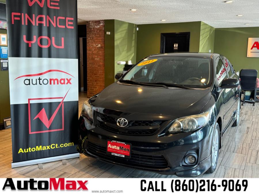 2012 Toyota Corolla 4dr Sdn Auto S (Natl), available for sale in West Hartford, Connecticut | AutoMax. West Hartford, Connecticut