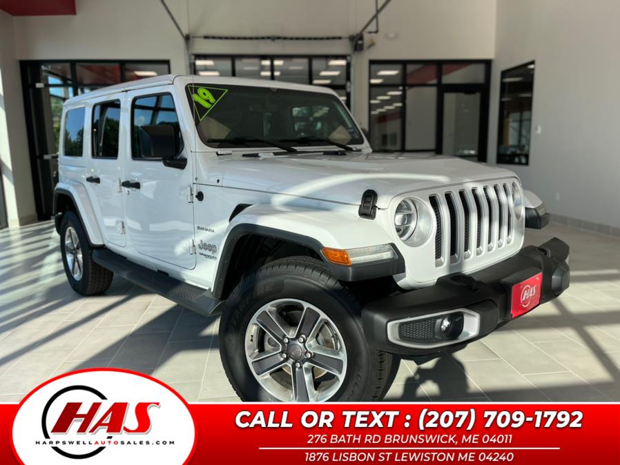 Used Jeep Wrangler Unlimited Sahara 4x4 2019 | Harpswell Auto Sales Inc. Brunswick, Maine