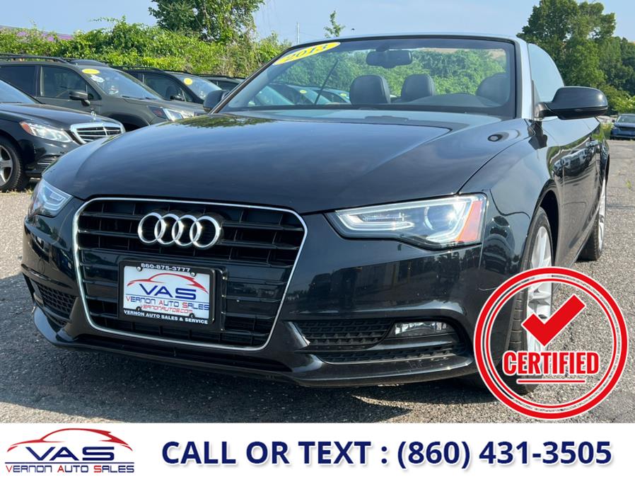 2013 Audi A5 2dr Cabriolet Auto quattro 2.0T Premium Plus, available for sale in Manchester, Connecticut | Vernon Auto Sale & Service. Manchester, Connecticut