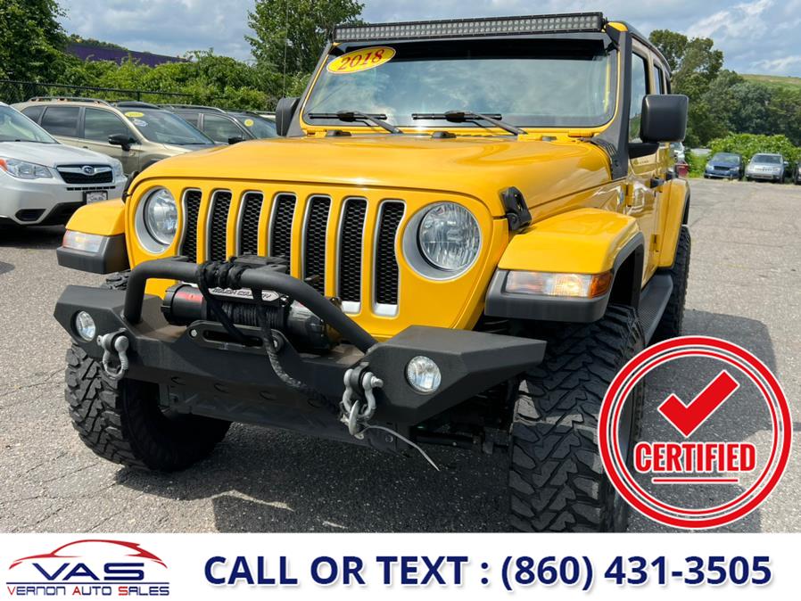 Used 2018 Jeep Wrangler Unlimited in Manchester, Connecticut | Vernon Auto Sale & Service. Manchester, Connecticut