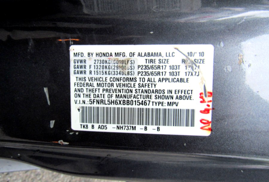2011 Honda Odyssey 5dr EX-L, available for sale in Paterson, New Jersey | MFG Prestige Auto Group. Paterson, New Jersey 2011 Honda Odyssey 5dr EX-L, available for sale in Paterson, New Jersey | MFG Prestige Auto Group. Paterson, New Jersey