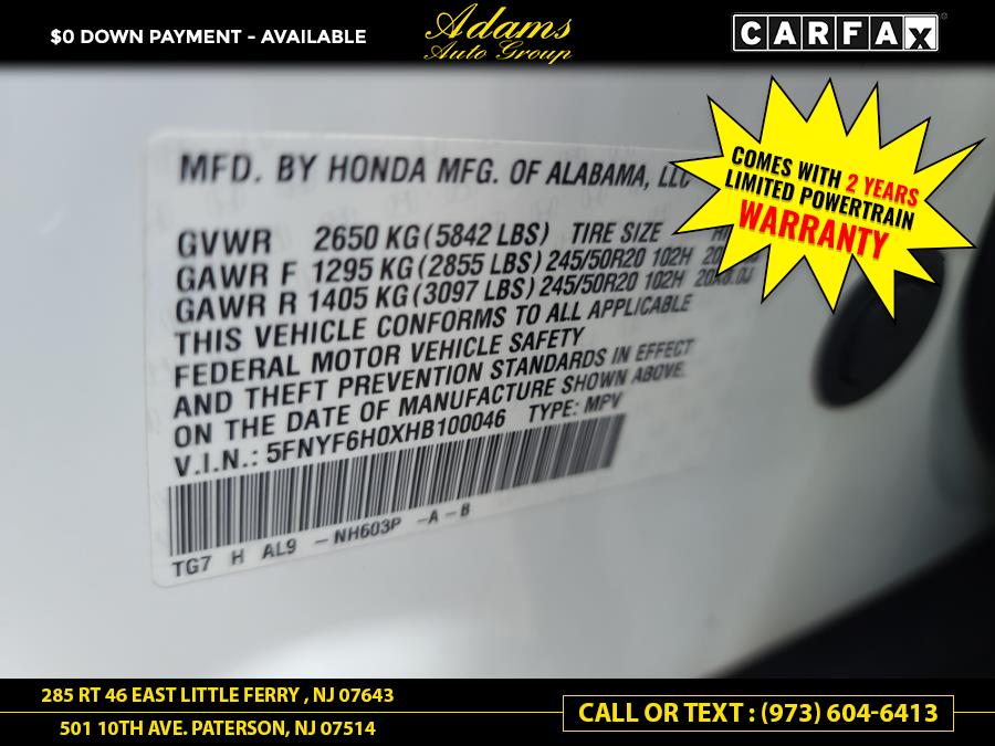 2017 Honda Pilot Elite AWD, available for sale in Paterson, New Jersey | Adams Auto Group. Paterson, New Jersey 2017 Honda Pilot Elite AWD, available for sale in Paterson, New Jersey | Adams Auto Group. Paterson, New Jersey