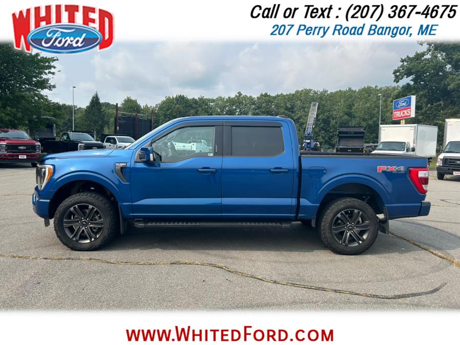 Used 2022 Ford F-150 Lariat with VIN 1FTFW1E51NFA35654 for sale in Bangor, ME