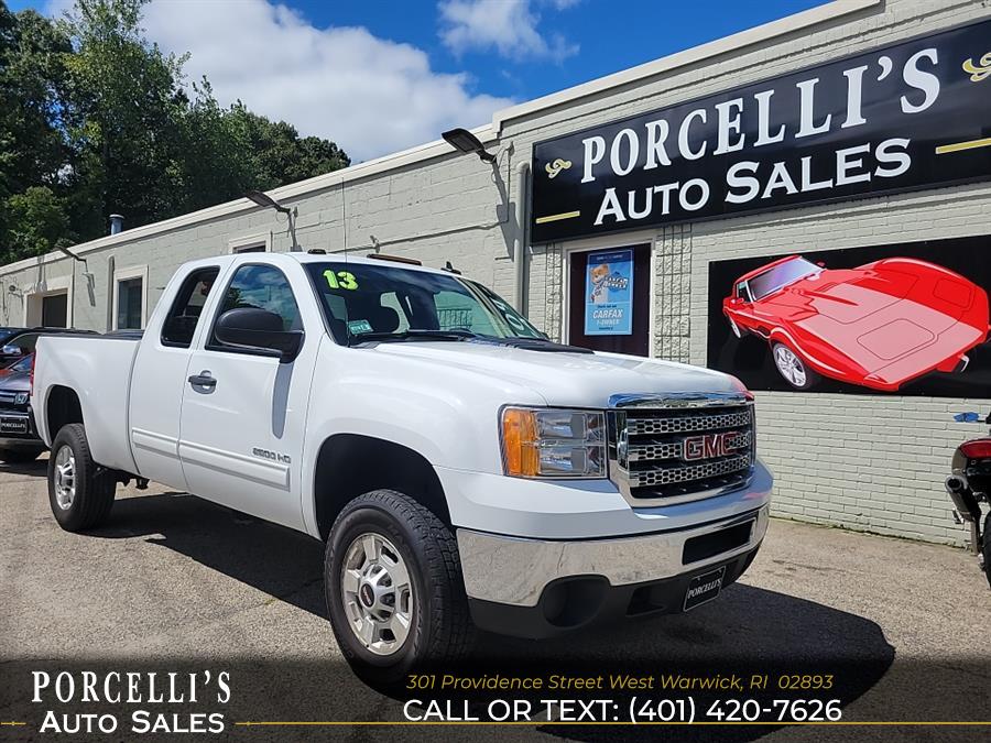 2013 GMC Sierra 2500HD 4WD Ext Cab 144.2" SLE, available for sale in West Warwick, Rhode Island | Porcelli's Auto Sales. West Warwick, Rhode Island