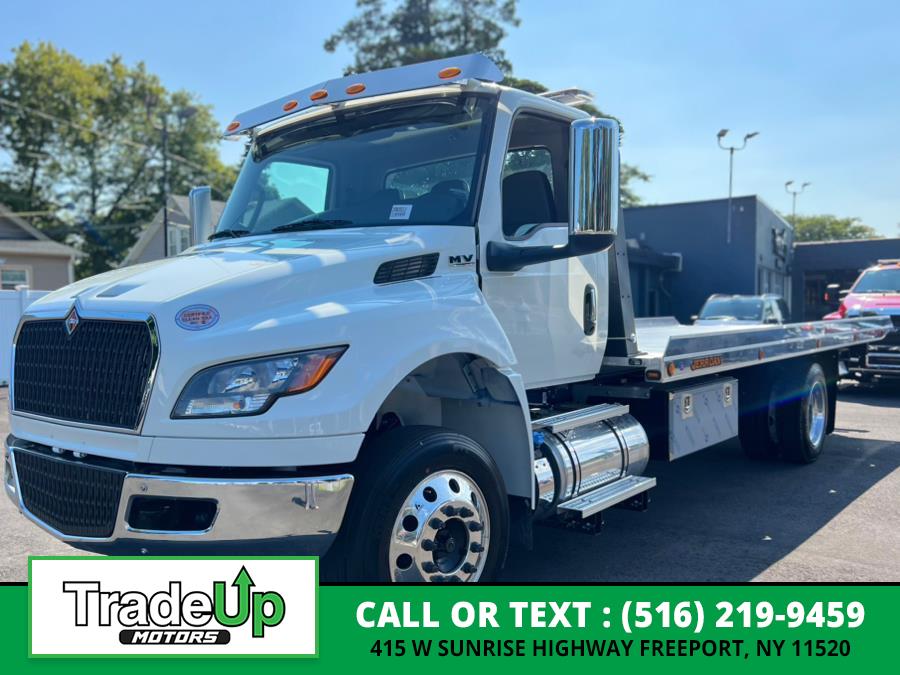 2025 International MV Jerr-dan XLP 22' Aluminum Rollback Carrier, available for sale in Freeport, New York | Trade Up Motors. Freeport, New York 2025 International MV Jerr-dan XLP 22' Aluminum Rollback Carrier, available for sale in Freeport, New York | Trade Up Motors. Freeport, New York