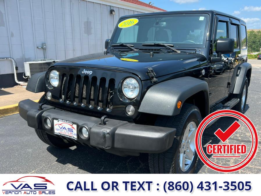 Used 2016 Jeep Wrangler Unlimited in Manchester, Connecticut | Vernon Auto Sale & Service. Manchester, Connecticut