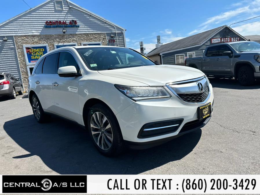 2016 Acura MDX SH-AWD 4dr w/Tech, available for sale in East Windsor, Connecticut | Central A/S LLC. East Windsor, Connecticut