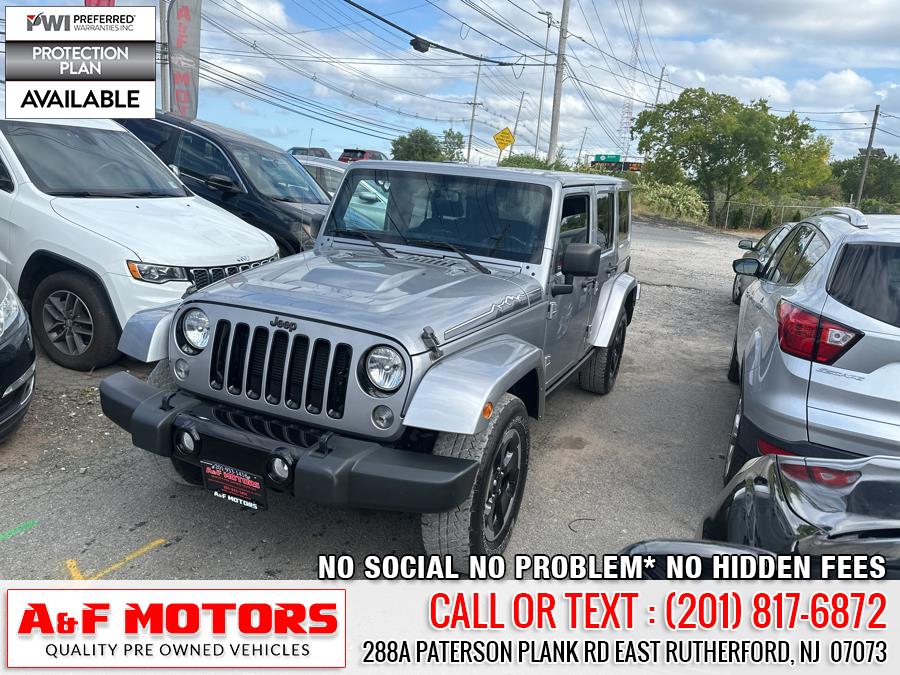 2014 Jeep Wrangler Unlimited 4WD 4dr Sahara, available for sale in East Rutherford, New Jersey | A&F Motors LLC. East Rutherford, New Jersey