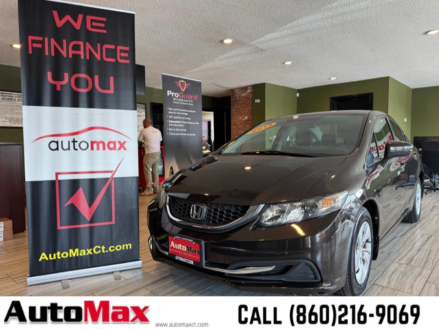 Used Honda Civic Sedan 4dr CVT LX 2014 | AutoMax. West Hartford, Connecticut