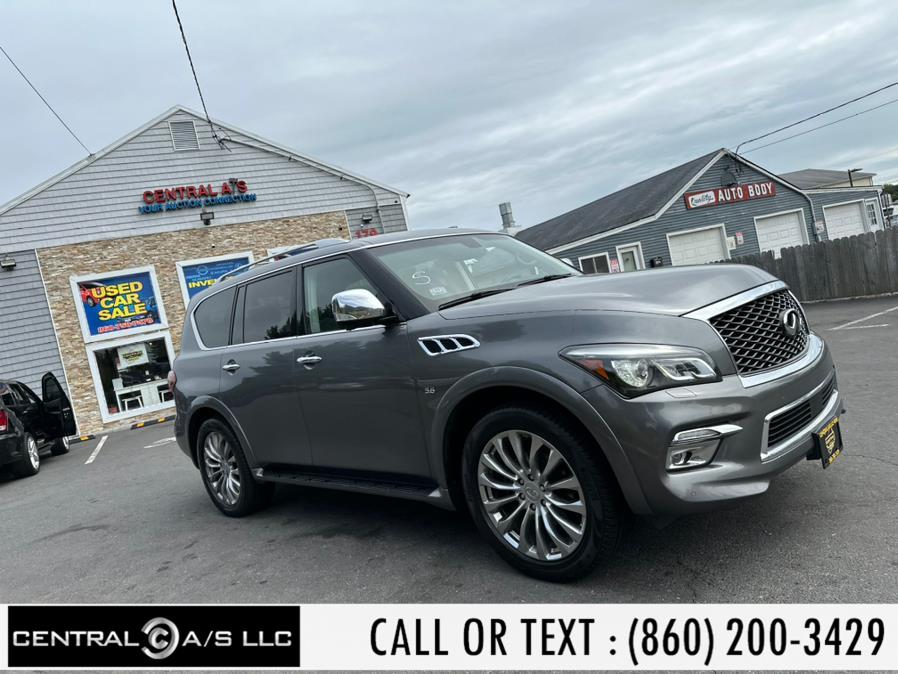 2016 INFINITI QX80 4WD 4dr, available for sale in East Windsor, Connecticut | Central A/S LLC. East Windsor, Connecticut