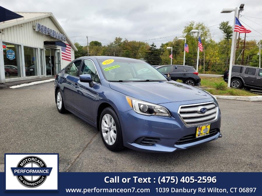 2016 Subaru Legacy 4dr Sdn 2.5i Premium PZEV, available for sale in Wilton, Connecticut | Performance Motor Cars Of Connecticut LLC. Wilton, Connecticut