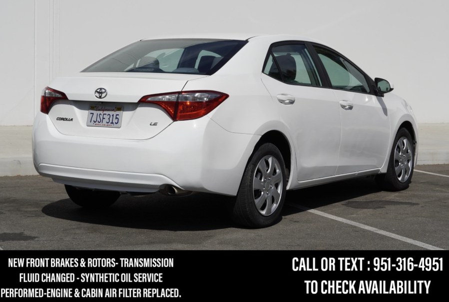 2015 Toyota Corolla LE 4dr Sdn LE, available for sale in Riverside, California | Big Timin Motors LLC. Riverside, California 2015 Toyota Corolla LE 4dr Sdn LE, available for sale in Riverside, California | Big Timin Motors LLC. Riverside, California