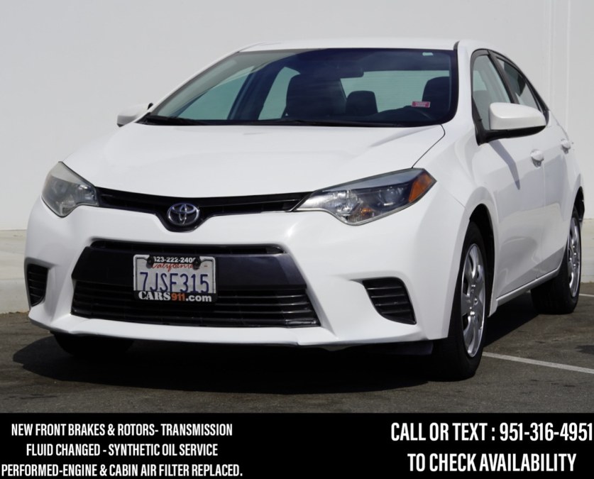 2015 Toyota Corolla LE 4dr Sdn LE, available for sale in Riverside, California | Big Timin Motors LLC. Riverside, California 2015 Toyota Corolla LE 4dr Sdn LE, available for sale in Riverside, California | Big Timin Motors LLC. Riverside, California