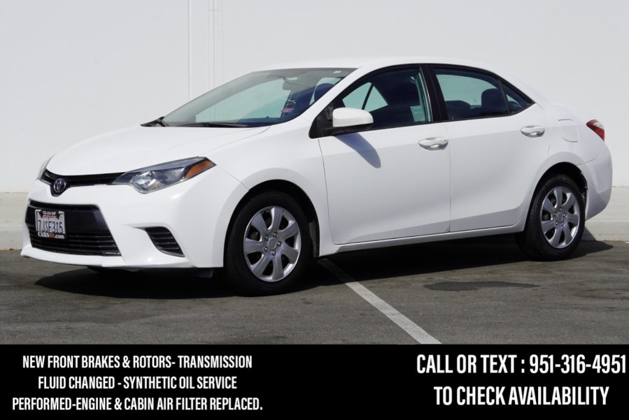 2015 Toyota Corolla LE 4dr Sdn LE, available for sale in Riverside, California | Big Timin Motors LLC. Riverside, California 2015 Toyota Corolla LE 4dr Sdn LE, available for sale in Riverside, California | Big Timin Motors LLC. Riverside, California