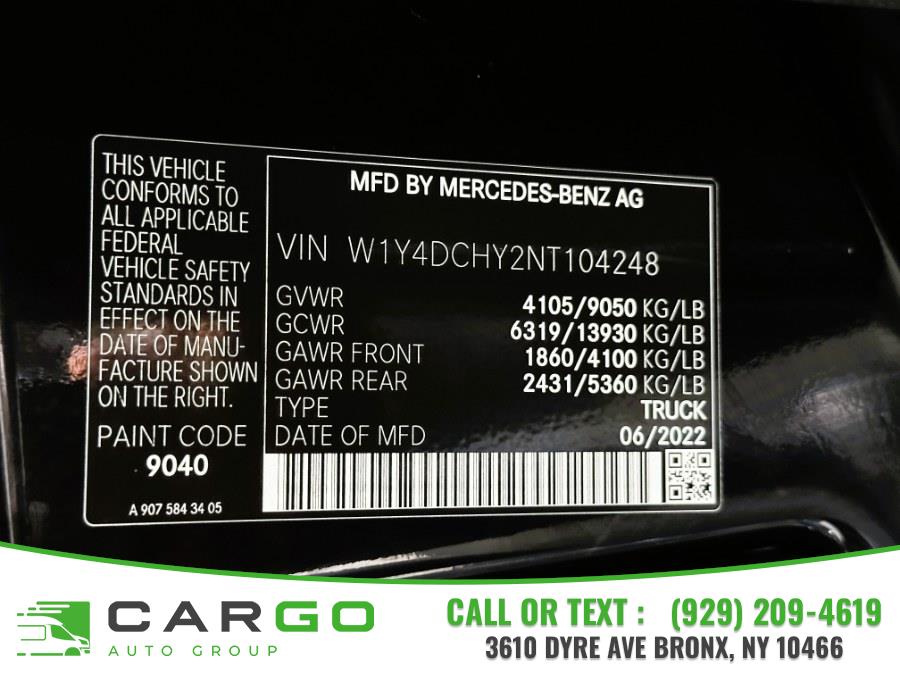 2022 Mercedes-Benz Sprinter Cargo Van 2500 High Roof I4 170" RWD, available for sale in Bronx, New York | Cargo Auto Group LLC. Bronx, New York 2022 Mercedes-Benz Sprinter Cargo Van 2500 High Roof I4 170" RWD, available for sale in Bronx, New York | Cargo Auto Group LLC. Bronx, New York