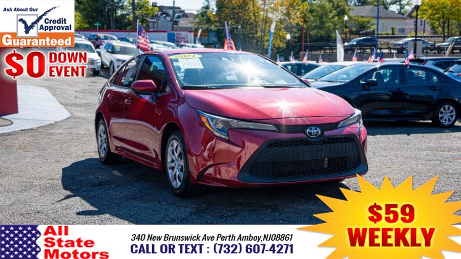 2021 Toyota Corolla LE CVT (Natl), available for sale in Perth Amboy, New Jersey | All State Motor Inc. Perth Amboy, New Jersey 2021 Toyota Corolla LE CVT (Natl), available for sale in Perth Amboy, New Jersey | All State Motor Inc. Perth Amboy, New Jersey