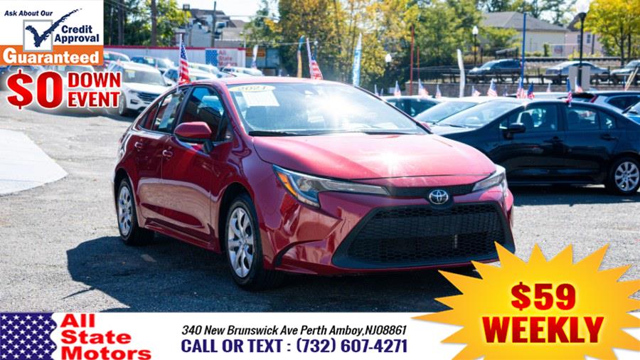 2021 Toyota Corolla LE CVT (Natl), available for sale in Perth Amboy, New Jersey | All State Motor Inc. Perth Amboy, New Jersey 2021 Toyota Corolla LE CVT (Natl), available for sale in Perth Amboy, New Jersey | All State Motor Inc. Perth Amboy, New Jersey