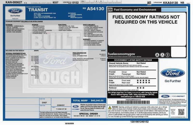 2019 Ford Transit T350 12 Passenger XLT, available for sale in Maple Shade, New Jersey | Car Revolution. Maple Shade, New Jersey 2019 Ford Transit T350 12 Passenger XLT, available for sale in Maple Shade, New Jersey | Car Revolution. Maple Shade, New Jersey