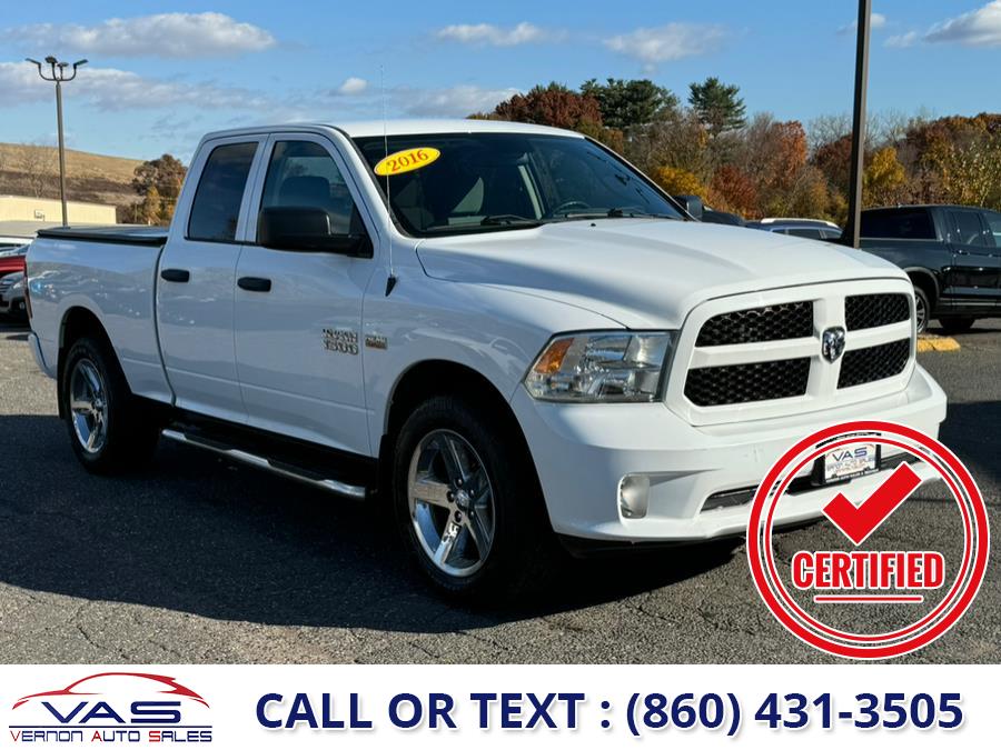 2016 Ram 1500 4WD Quad Cab 140.5" Express, available for sale in Manchester, Connecticut | Vernon Auto Sale & Service. Manchester, Connecticut 2016 Ram 1500 4WD Quad Cab 140.5" Express, available for sale in Manchester, Connecticut | Vernon Auto Sale & Service. Manchester, Connecticut