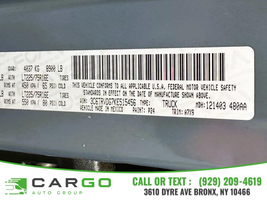2019 Ram ProMaster Cargo Van 2500 High Roof 159" WB, available for sale in Bronx, New York | Cargo Auto Group LLC. Bronx, New York 2019 Ram ProMaster Cargo Van 2500 High Roof 159" WB, available for sale in Bronx, New York | Cargo Auto Group LLC. Bronx, New York