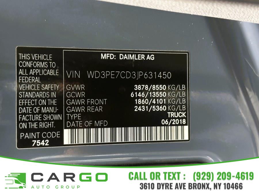 2018 Mercedes-Benz Sprinter Cargo Van 2500 Standard Roof V6 144" RWD, available for sale in Bronx, New York | Cargo Auto Group LLC. Bronx, New York 2018 Mercedes-Benz Sprinter Cargo Van 2500 Standard Roof V6 144" RWD, available for sale in Bronx, New York | Cargo Auto Group LLC. Bronx, New York