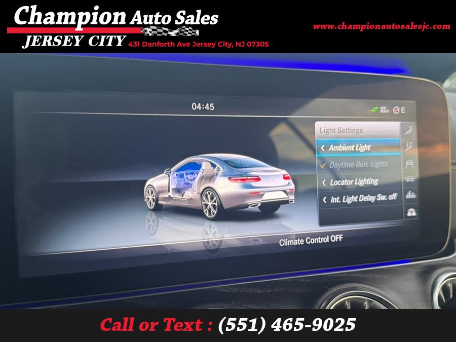 2018 Mercedes-Benz E-Class E 400 4MATIC Coupe, available for sale in Jersey City, New Jersey | Champion Auto Sales. Jersey City, New Jersey 2018 Mercedes-Benz E-Class E 400 4MATIC Coupe, available for sale in Jersey City, New Jersey | Champion Auto Sales. Jersey City, New Jersey
