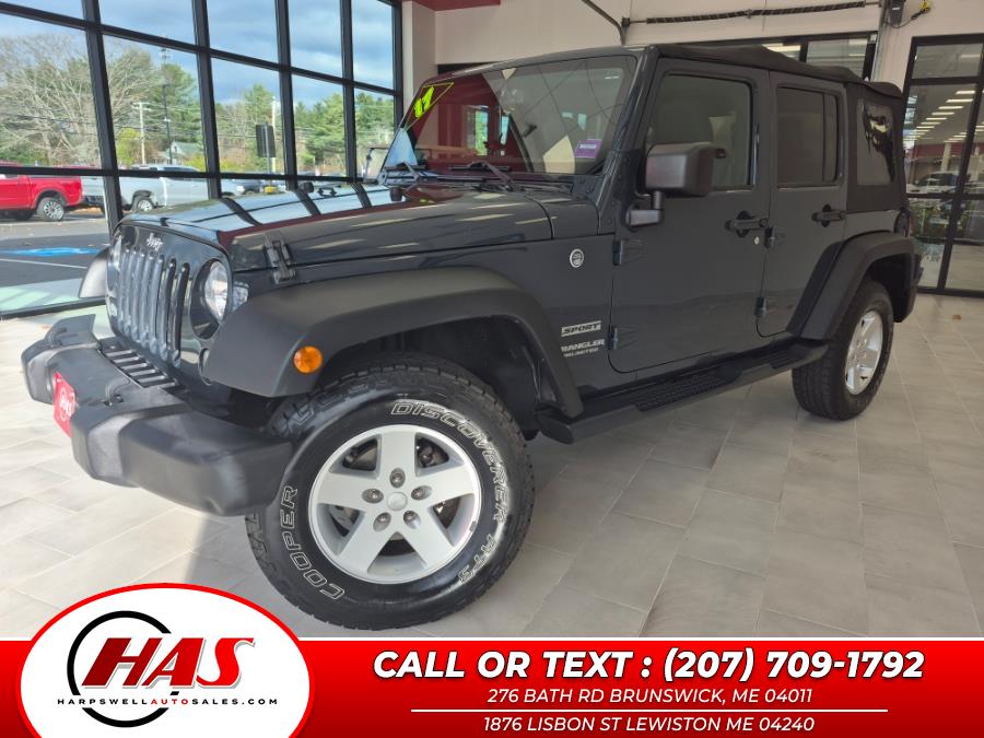 Used 2017 Jeep Wrangler Unlimited in Brunswick, Maine | Harpswell Auto Sales Inc. Brunswick, Maine