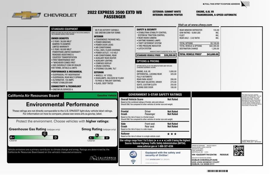 2022 Chevrolet Express 3500 Passenger LS, available for sale in Maple Shade, New Jersey | Car Revolution. Maple Shade, New Jersey 2022 Chevrolet Express 3500 Passenger LS, available for sale in Maple Shade, New Jersey | Car Revolution. Maple Shade, New Jersey