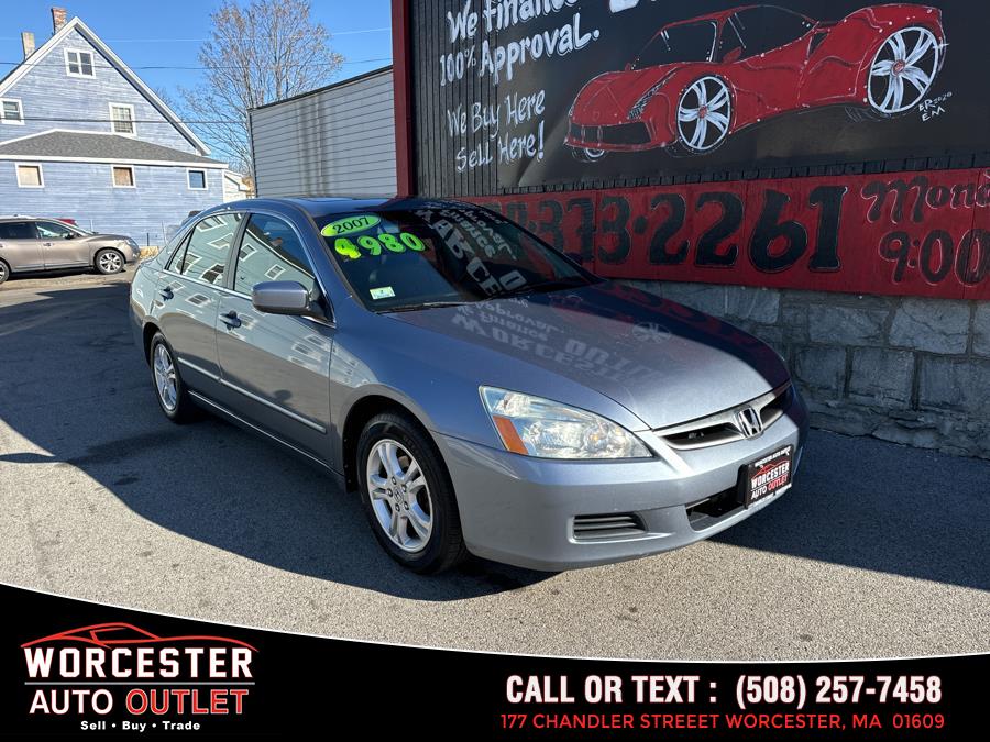 Used 2007 Honda Accord Sdn in Worcester, Massachusetts | Worcester Auto Outlet LLC. Worcester, Massachusetts