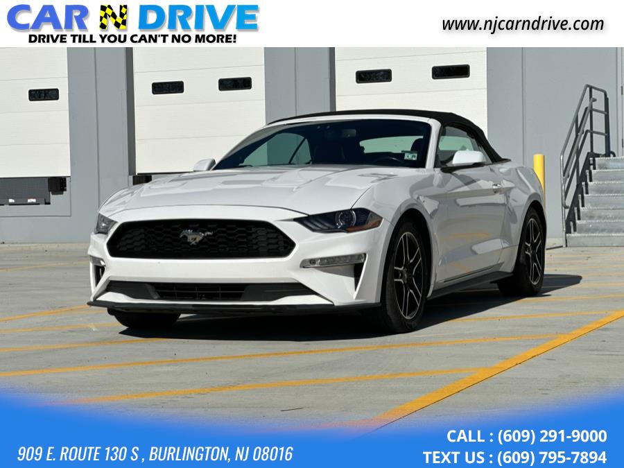 2020 Ford Mustang EcoBoost Premium Convertible, available for sale in Burlington, New Jersey | Car N Drive. Burlington, New Jersey