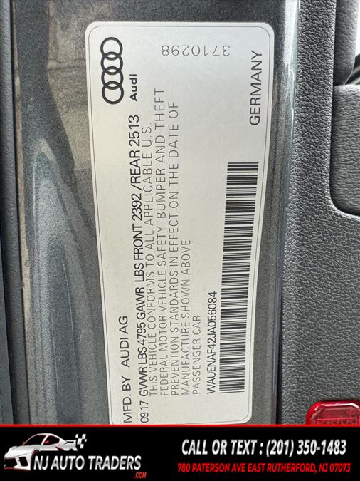 2018 Audi A4 2.0 TFSI Premium Plus quattro 7A, available for sale in East Rutherford, New Jersey | NJ Auto Traders. East Rutherford, New Jersey 2018 Audi A4 2.0 TFSI Premium Plus quattro 7A, available for sale in East Rutherford, New Jersey | NJ Auto Traders. East Rutherford, New Jersey