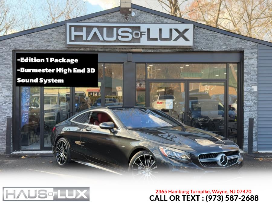 2015 Mercedes-Benz S-Class 2dr Cpe S 550 4MATIC, available for sale in Wayne, New Jersey | Haus of Lux. Wayne, New Jersey