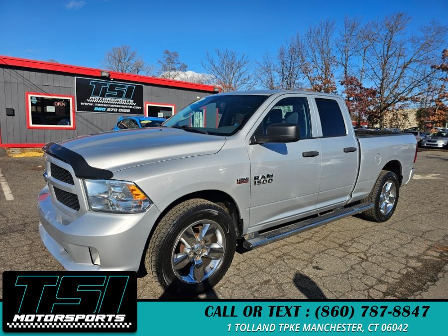 2018 Ram 1500 Express 4x4 Quad Cab 6''4" Box, available for sale in Manchester, Connecticut | TSI Motorsports. Manchester, Connecticut