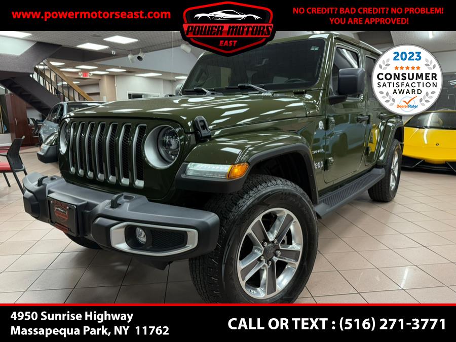 2021 Jeep Wrangler Unlimited Sahara 4x4, available for sale in Massapequa Park, New York | Power Motors East. Massapequa Park, New York