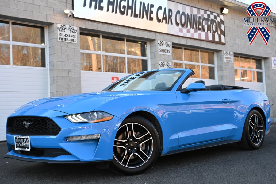 2022 Ford Mustang EcoBoost Premium Convertible, available for sale in Waterbury, Connecticut | Highline Car Connection. Waterbury, Connecticut