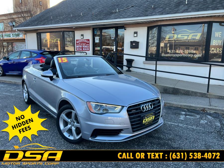 2015 Audi A3 2dr Cabriolet quattro 2.0T Premium, available for sale in Commack, New York | DSA Motor Sports Corp. Commack, New York 2015 Audi A3 2dr Cabriolet quattro 2.0T Premium, available for sale in Commack, New York | DSA Motor Sports Corp. Commack, New York