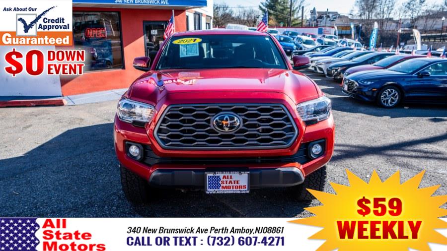 2021 Toyota Tacoma 4WD TRD Off Road Double Cab 5'' Bed V6 MT (Natl), available for sale in Perth Amboy, New Jersey | All State Motor Inc. Perth Amboy, New Jersey 2021 Toyota Tacoma 4WD TRD Off Road Double Cab 5'' Bed V6 MT (Natl), available for sale in Perth Amboy, New Jersey | All State Motor Inc. Perth Amboy, New Jersey