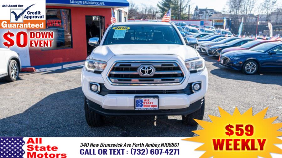 2016 Toyota Tacoma 4WD Double Cab V6 AT Limited (Natl), available for sale in Perth Amboy, New Jersey | All State Motor Inc. Perth Amboy, New Jersey 2016 Toyota Tacoma 4WD Double Cab V6 AT Limited (Natl), available for sale in Perth Amboy, New Jersey | All State Motor Inc. Perth Amboy, New Jersey