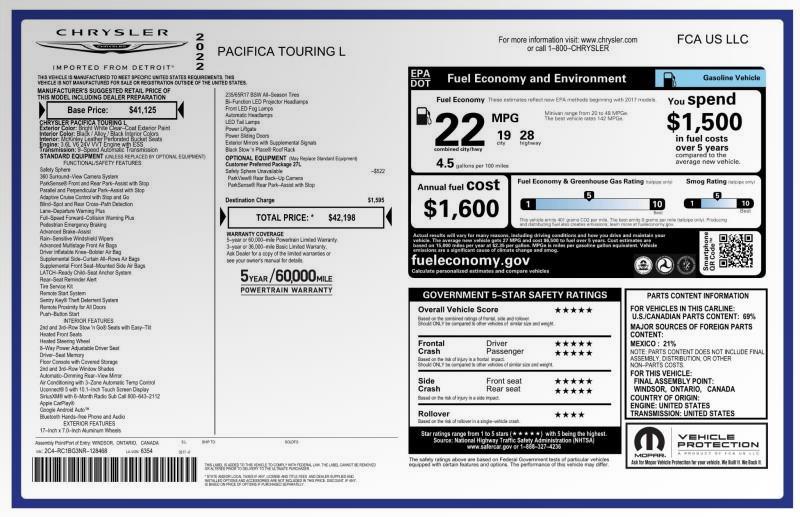 2022 Chrysler Pacifica Touring L, available for sale in Maple Shade, New Jersey | Car Revolution. Maple Shade, New Jersey 2022 Chrysler Pacifica Touring L, available for sale in Maple Shade, New Jersey | Car Revolution. Maple Shade, New Jersey