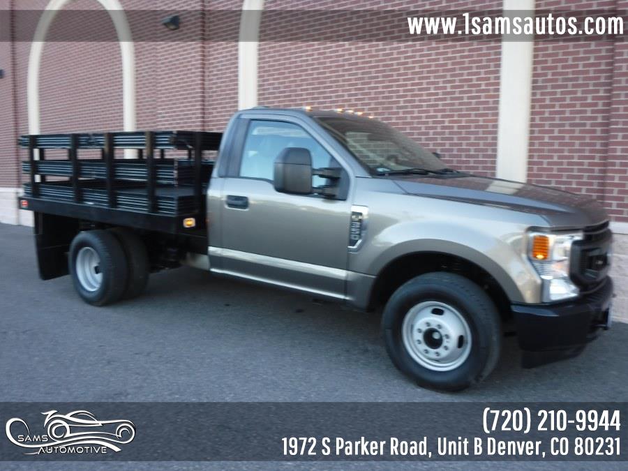 2020 Ford Super Duty F-350 DRW XL 2WD Reg Cab 145" WB 60" CA, available for sale in Denver, Colorado | Sam's Automotive. Denver, Colorado 2020 Ford Super Duty F-350 DRW XL 2WD Reg Cab 145" WB 60" CA, available for sale in Denver, Colorado | Sam's Automotive. Denver, Colorado