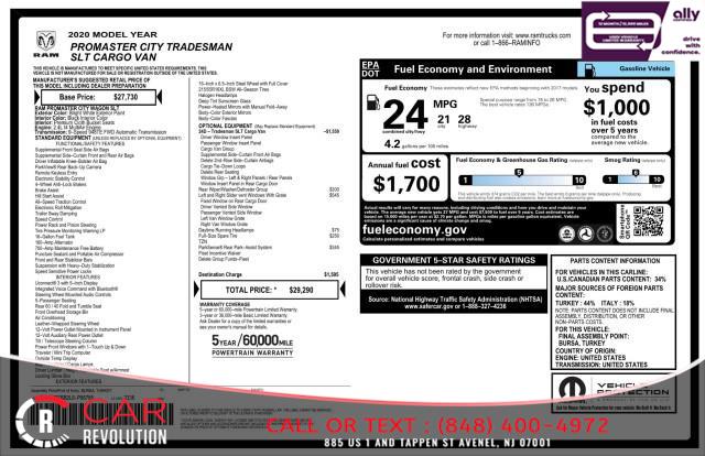 2020 Ram Promaster City Cargo Van Tradesman SLT, available for sale in Avenel, New Jersey | Car Revolution. Avenel, New Jersey 2020 Ram Promaster City Cargo Van Tradesman SLT, available for sale in Avenel, New Jersey | Car Revolution. Avenel, New Jersey